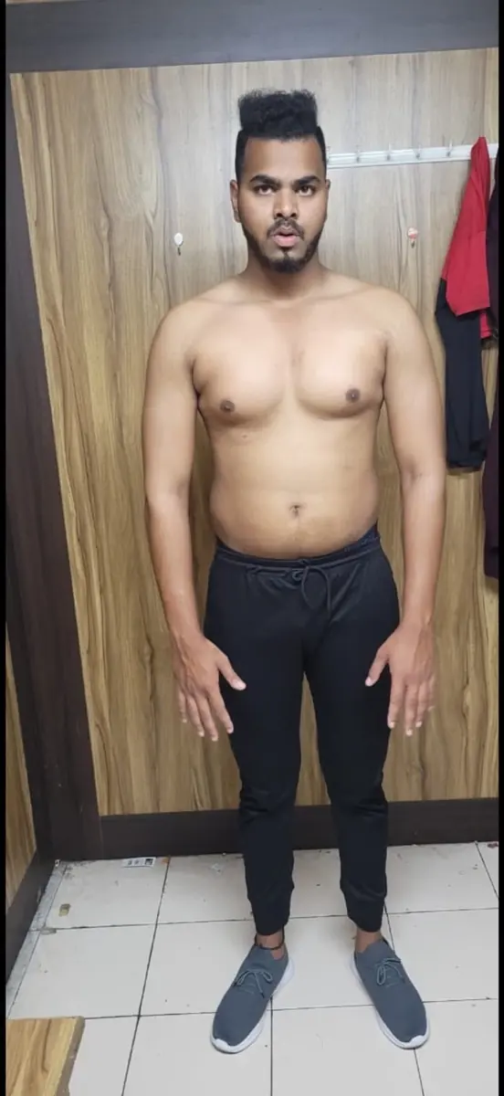 Client before transformation